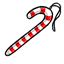 Red Candy Cane Ornament