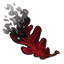 Smoking Red Oak Leaf