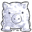 Pig Shaped Snowball