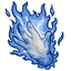 Blue Synthetic Fire Hand