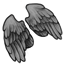 Gray Unholy Angel Wings