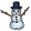 Snowman Wallcling
