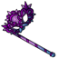 Lacy Purple Stick Mask