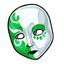 Green Leafdrop Mask