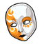 Orange Leafdrop Mask