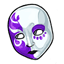 Purple Leafdrop Mask