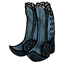 Blue Elegant Laced Masquerade Boots