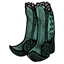 Green Elegant Laced Masquerade Boots