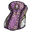 Purple Elegant Laced Corset