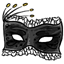 Lacy Black Mask