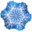 Light Painted Snowflake Sticker