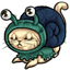 Snail Costumed Kitty