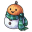 Pumpkin-Headed Snowman
