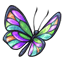 Stained Glasswing Butterfly