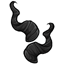 Black Curled Horns