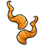 Orange Curled Horns