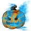 Blue Foggy Pumpkin