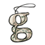 Toile Lowercase Letter G Ornament