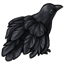 Lifelike Foam Crow Ornament