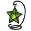Green Saheric Small Star Lantern