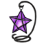 Purple Saheric Small Star Lantern