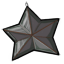 Black Star Ornament