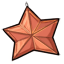 Orange Star Ornament