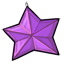 Purple Star Ornament