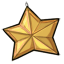 Yellow Star Ornament