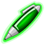 Green Glowing Pen