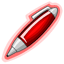 Red Glowing Pen
