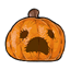 Distressed Face Pumpkin Plushie