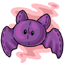 Purple Bat Plushie