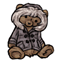 Chilly Teddy in a Fur-Hooded Coat Plushie