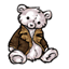 Chilly Teddy in a Shearling Coat Plushie