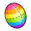 Rainbow Egg Plushie