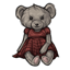 Red Ballgowned Fancy Bear Plushie