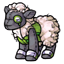Green Fancy Sheep Plushie