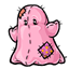 Pink Ghost Plushie