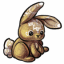 Hessian and Lace Bunny Plushie