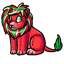 Festive Red Lion Plushie
