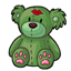 Green Kissed Bear Plushie