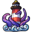 Kraken and Lighthouse Plushie
