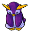 Lonely Purple Penguin Plushie