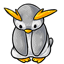 Lonely Silver Penguin Plushie