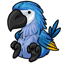 Blue Parrot Plushie
