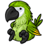 Green Parrot Plushie