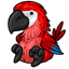 Red Parrot Plushie