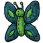 Emerald Patched Butterfly Plushie