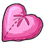 Pink Heart Plushie
